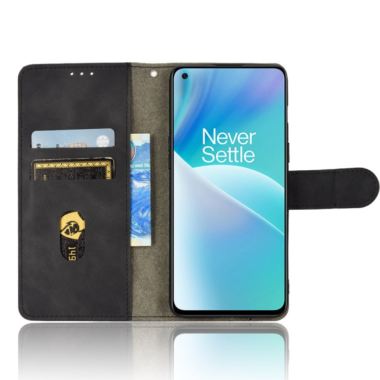 For OnePlus Nord 2T 5G Skin Feel Magnetic Flip Leather Phone Case