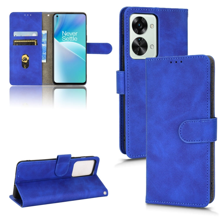 For OnePlus Nord 2T 5G Skin Feel Magnetic Flip Leather Phone Case