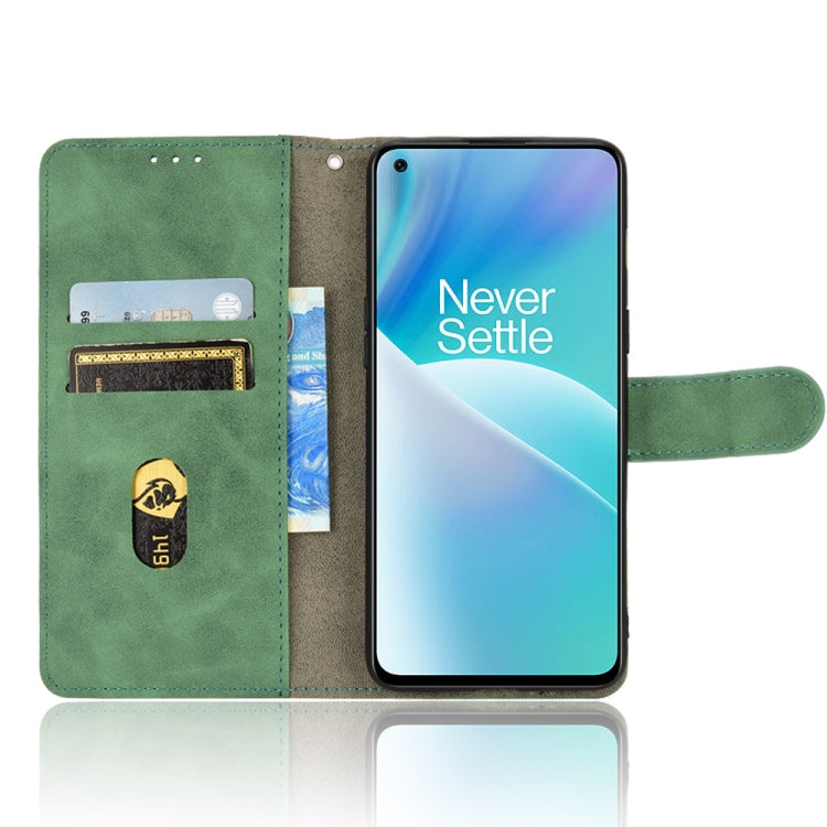 For OnePlus Nord 2T 5G Skin Feel Magnetic Flip Leather Phone Case