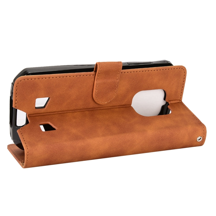 For Oukitel WP18 Skin Feel Magnetic Flip Leather Phone Case