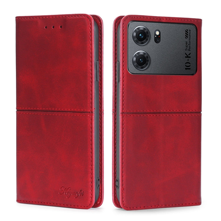 For OPPO K10 5G Cow Texture Magnetic Horizontal Flip Leather Phone Case