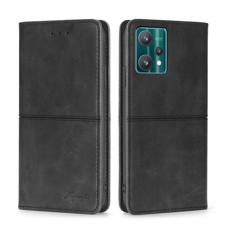For OPPO Realme 9 Pro Cow Texture Magnetic Horizontal Flip Leather Phone Case