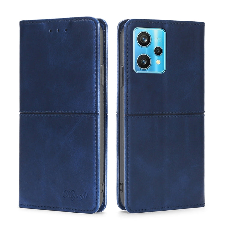 For OPPO Realme 9 Pro+ Cow Texture Magnetic Horizontal Flip Leather Phone Case