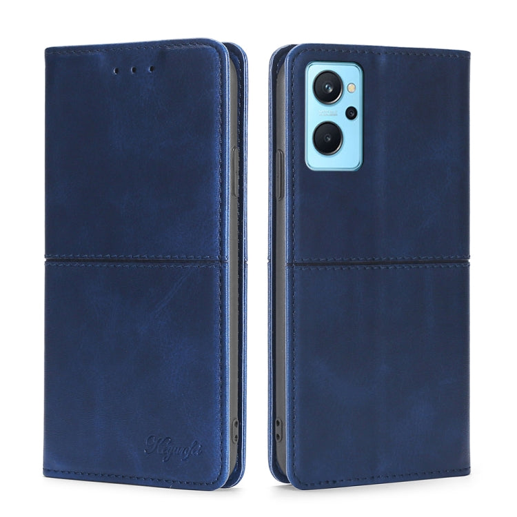 For OPPO Realme 9i/A36 4G/A96 4G/K10 4G/A76 4G Cow Texture Magnetic Horizontal Flip Leather Phone Case