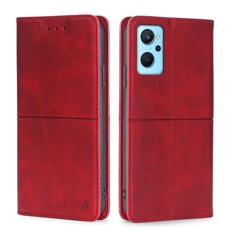 For OPPO Realme 9i/A36 4G/A96 4G/K10 4G/A76 4G Cow Texture Magnetic Horizontal Flip Leather Phone Case