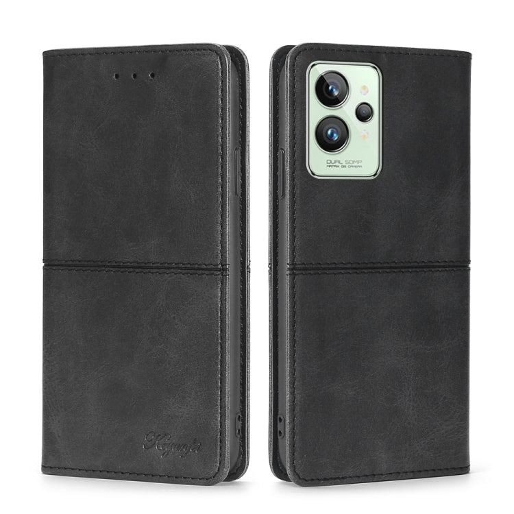 For OPPO Realme GT2 Pro Cow Texture Magnetic Horizontal Flip Leather Phone Case