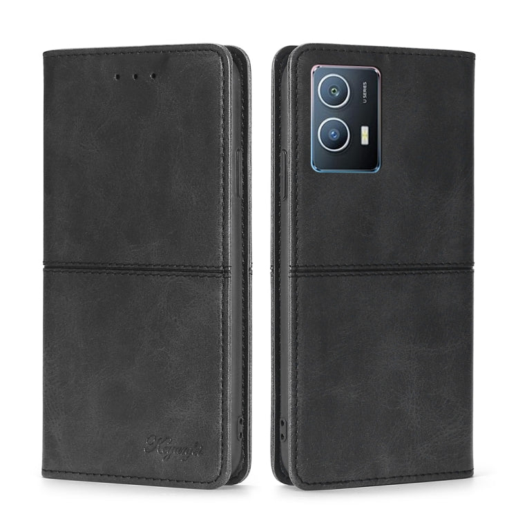 For vivo iQOO U5 5G Cow Texture Magnetic Horizontal Flip Leather Phone Case