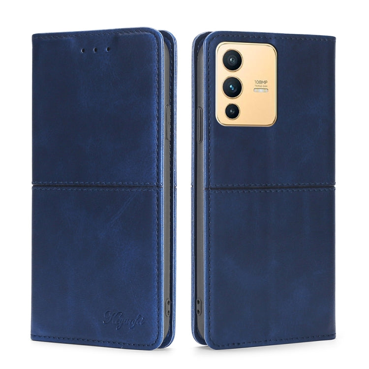 For vivo S12 5G/V23 Cow Texture Magnetic Horizontal Flip Leather Phone Case