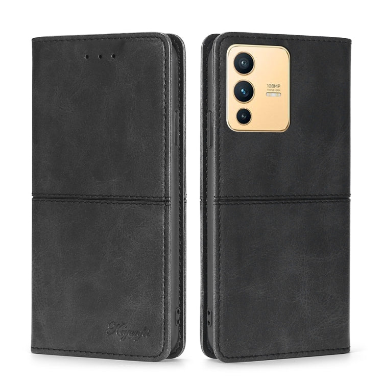 For vivo S12 5G/V23 Cow Texture Magnetic Horizontal Flip Leather Phone Case
