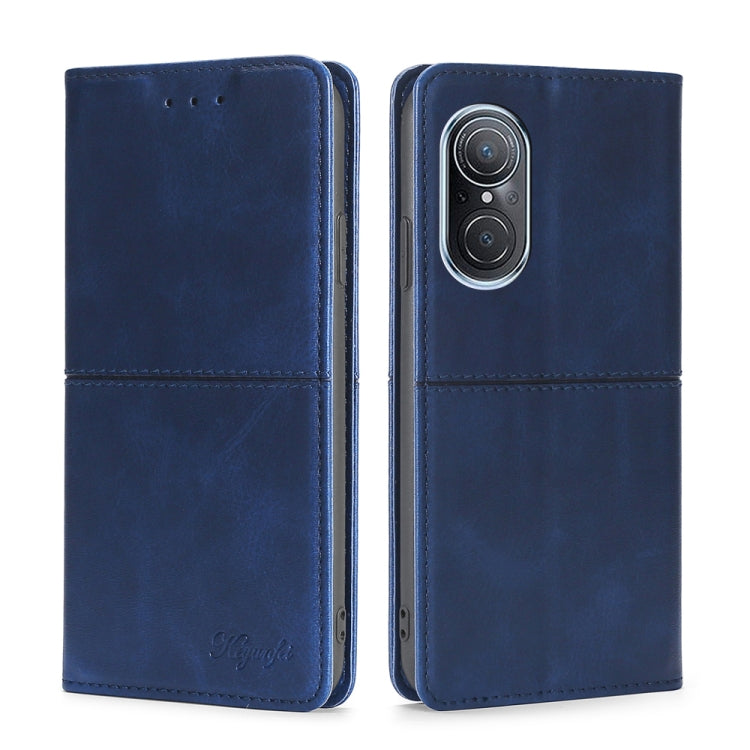 For Huawei Nova 9 SE 4G Cow Texture Magnetic Horizontal Flip Leather Phone Case