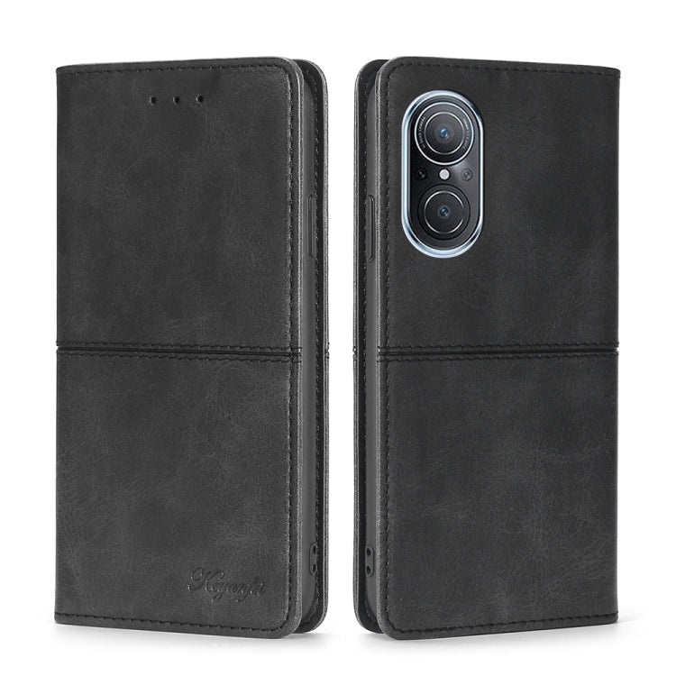 For Huawei Nova 9 SE 4G Cow Texture Magnetic Horizontal Flip Leather Phone Case