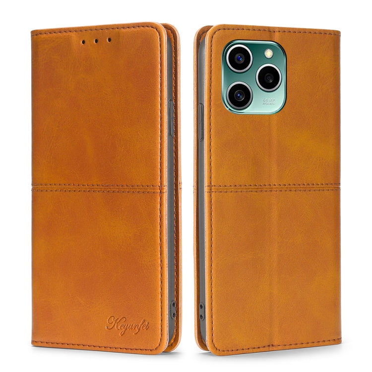 For Honor 60 SE Cow Texture Magnetic Horizontal Flip Leather Phone Case