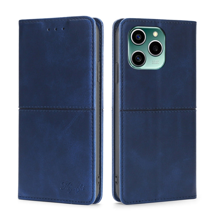 For Honor 60 SE Cow Texture Magnetic Horizontal Flip Leather Phone Case