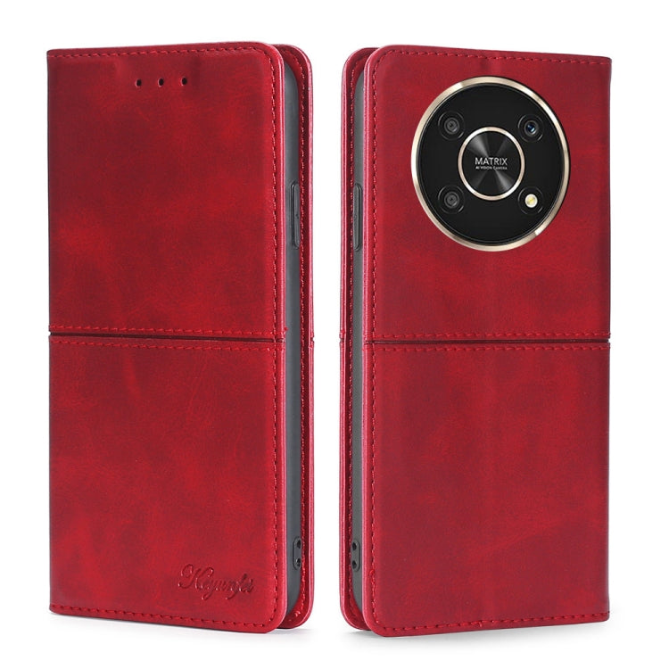 For Honor X30 Cow Texture Magnetic Horizontal Flip Leather Phone Case