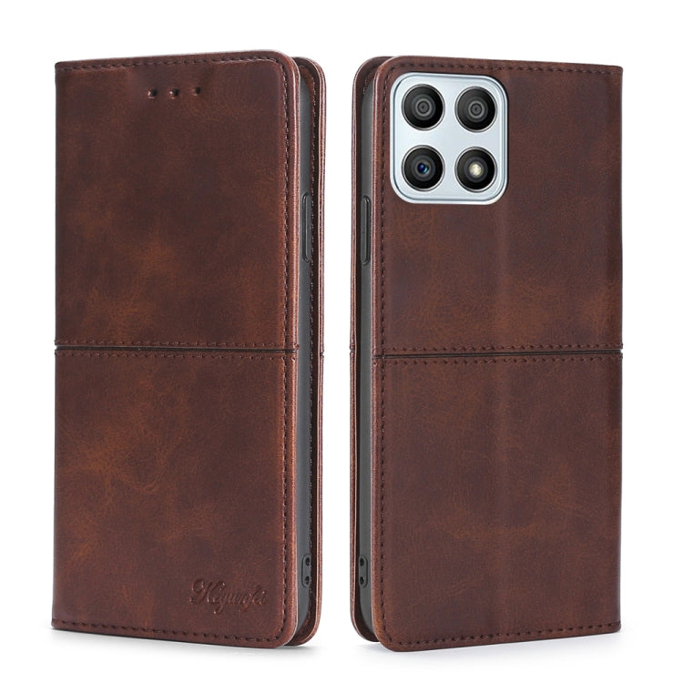 For Honor X30i Cow Texture Magnetic Horizontal Flip Leather Phone Case