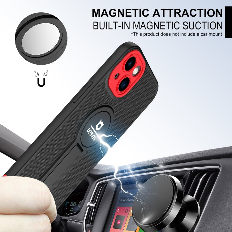 For iPhone 13 Small Tail Holder TPU+PC Phone Case