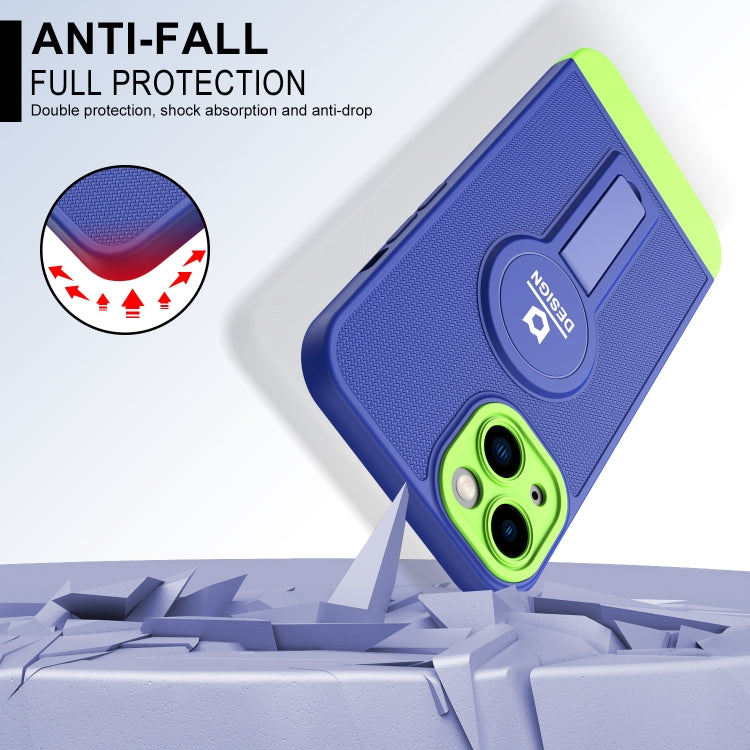 For iPhone 13 Small Tail Holder TPU+PC Phone Case