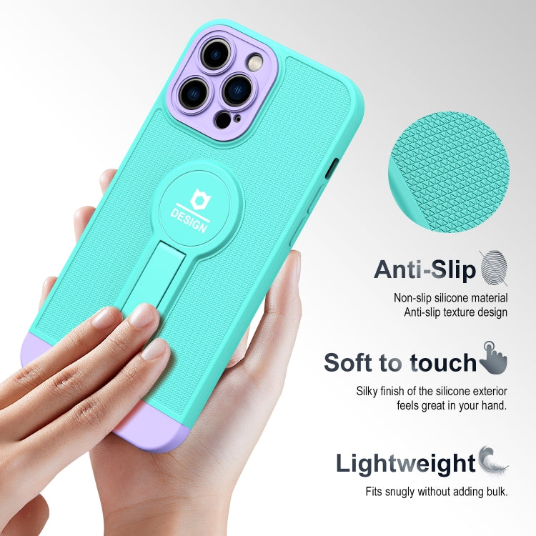 For iPhone 13 Pro Small Tail Holder TPU+PC Phone Case