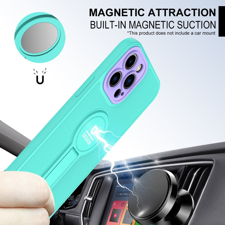 For iPhone 13 Pro Small Tail Holder TPU+PC Phone Case