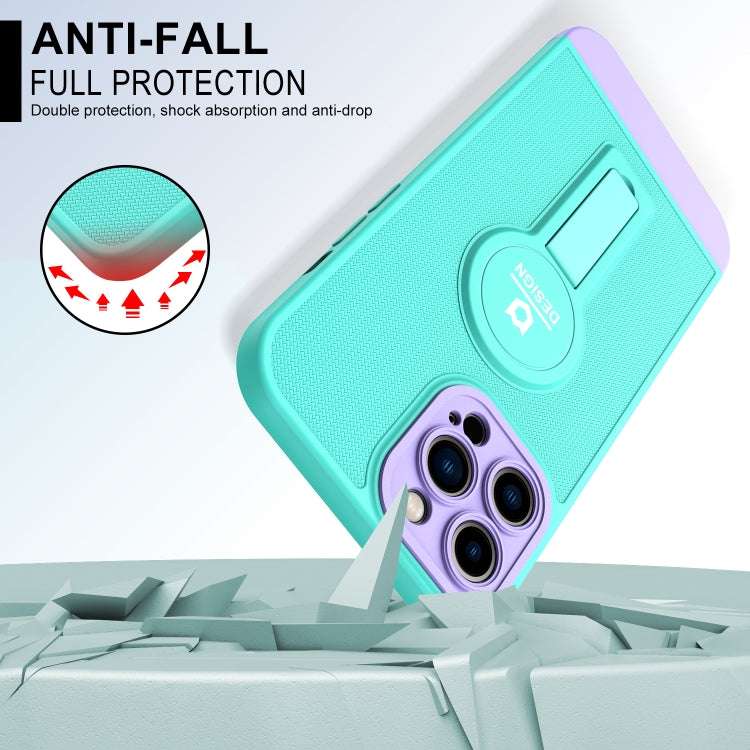 For iPhone 13 Pro Small Tail Holder TPU+PC Phone Case