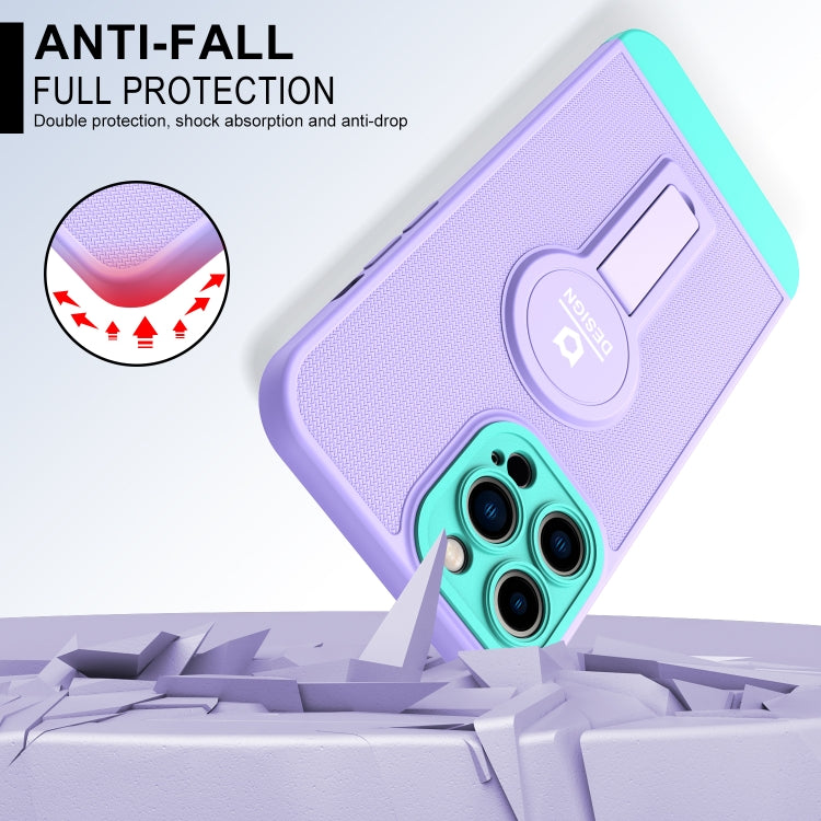 For iPhone 13 Pro Max Small Tail Holder TPU+PC Phone Case