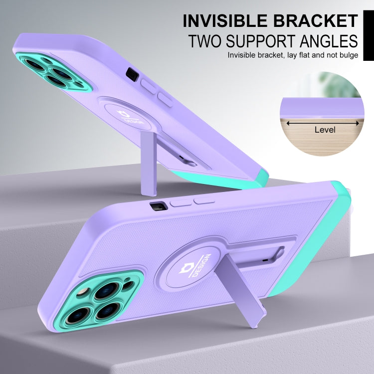 For iPhone 13 Pro Max Small Tail Holder TPU+PC Phone Case