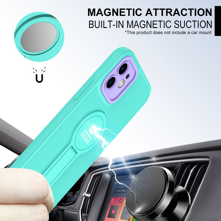 For iPhone 12 Small Tail Holder TPU+PC Phone Case