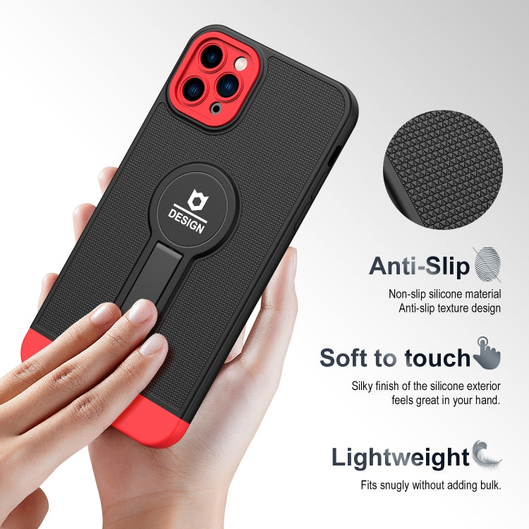 For iPhone 11 Pro Max Small Tail Holder TPU+PC Phone Case