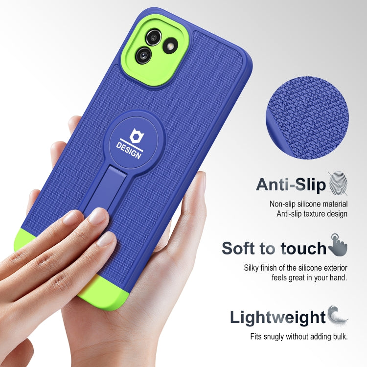 For Samsung Galaxy A03 164mm Small Tail Holder TPU+PC Phone Case