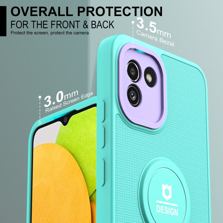For Samsung Galaxy A03 164mm Small Tail Holder TPU+PC Phone Case