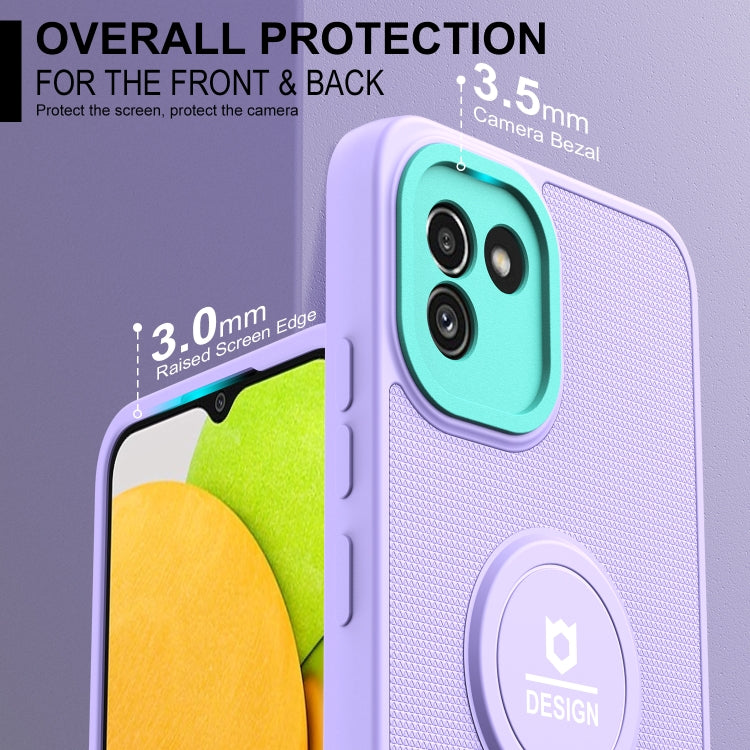 For Samsung Galaxy A03 164mm Small Tail Holder TPU+PC Phone Case