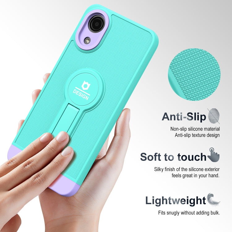 For Samsung Galaxy A03 Core Small Tail Holder TPU+PC Phone Case