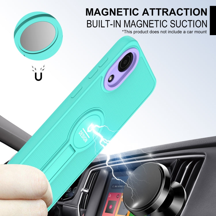 For Samsung Galaxy A03 Core Small Tail Holder TPU+PC Phone Case