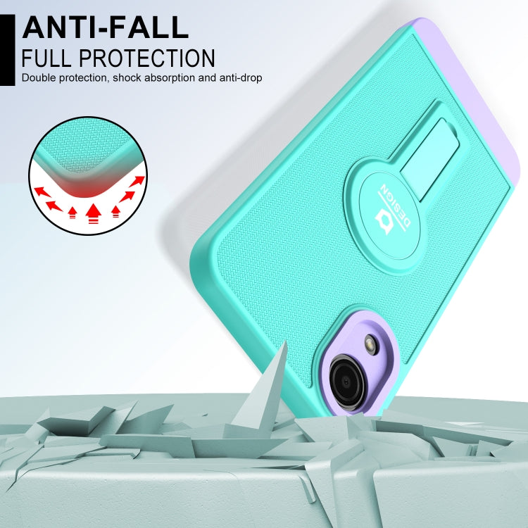 For Samsung Galaxy A03 Core Small Tail Holder TPU+PC Phone Case
