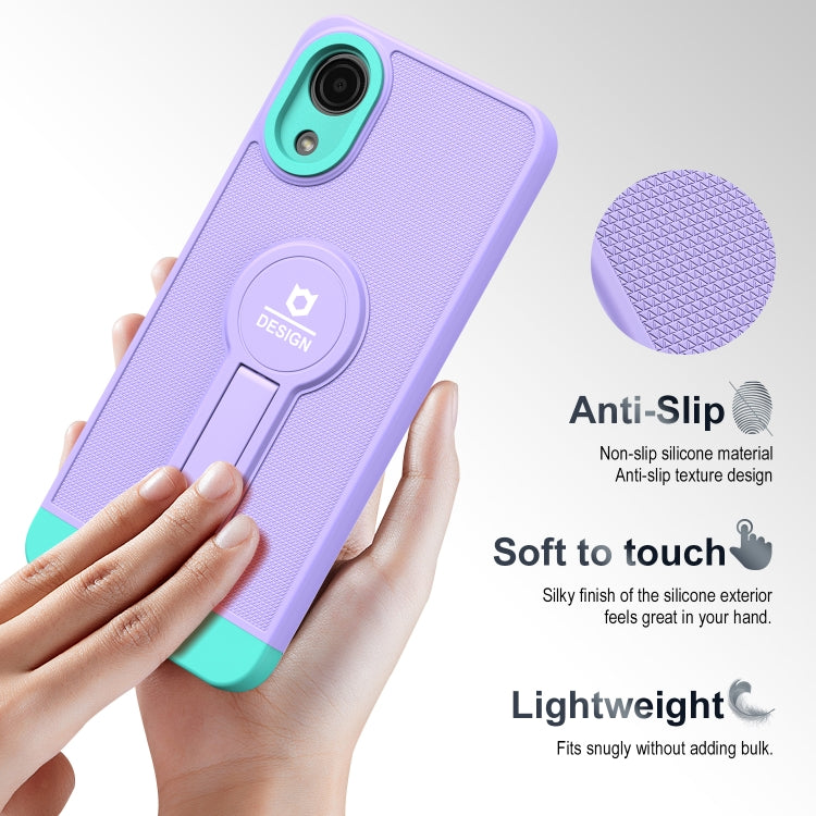 For Samsung Galaxy A03 Core Small Tail Holder TPU+PC Phone Case