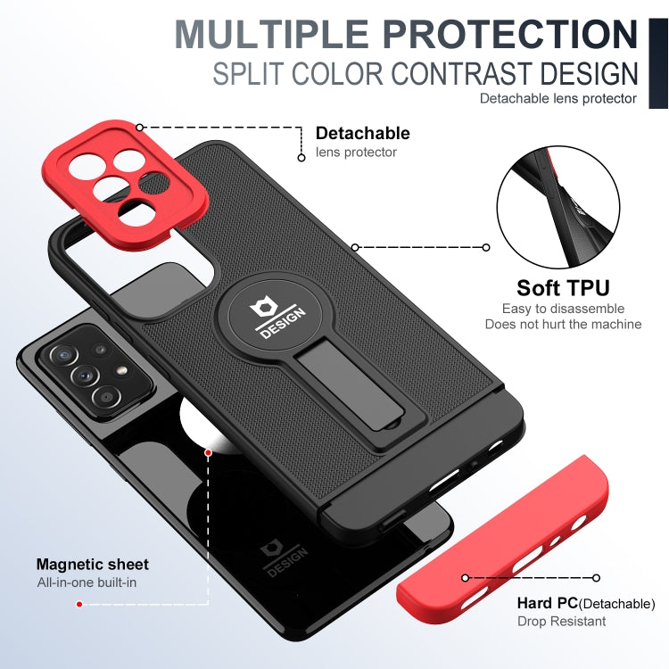 For Samsung Galaxy A53 5G Small Tail Holder TPU+PC Phone Case