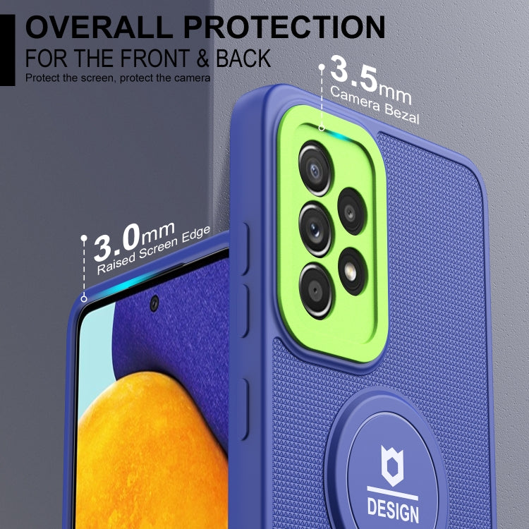 For Samsung Galaxy A73 5G Small Tail Holder TPU+PC Phone Case