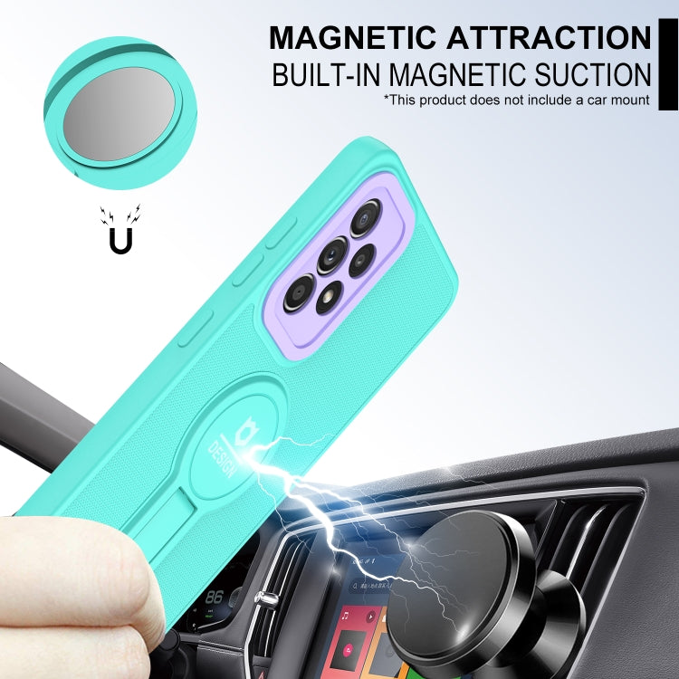 For Samsung Galaxy A73 5G Small Tail Holder TPU+PC Phone Case