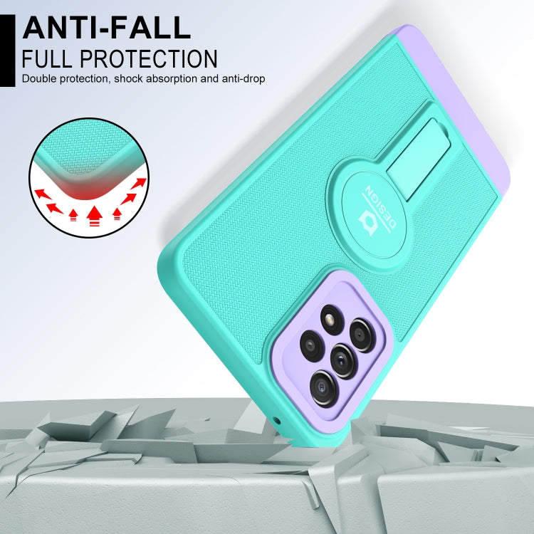 For Samsung Galaxy A73 5G Small Tail Holder TPU+PC Phone Case