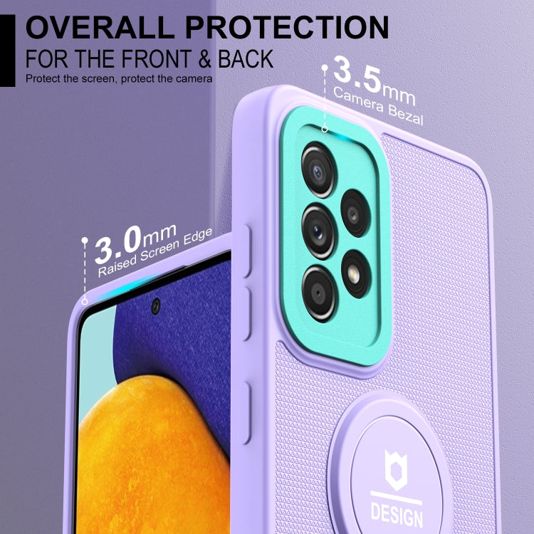 For Samsung Galaxy A73 5G Small Tail Holder TPU+PC Phone Case