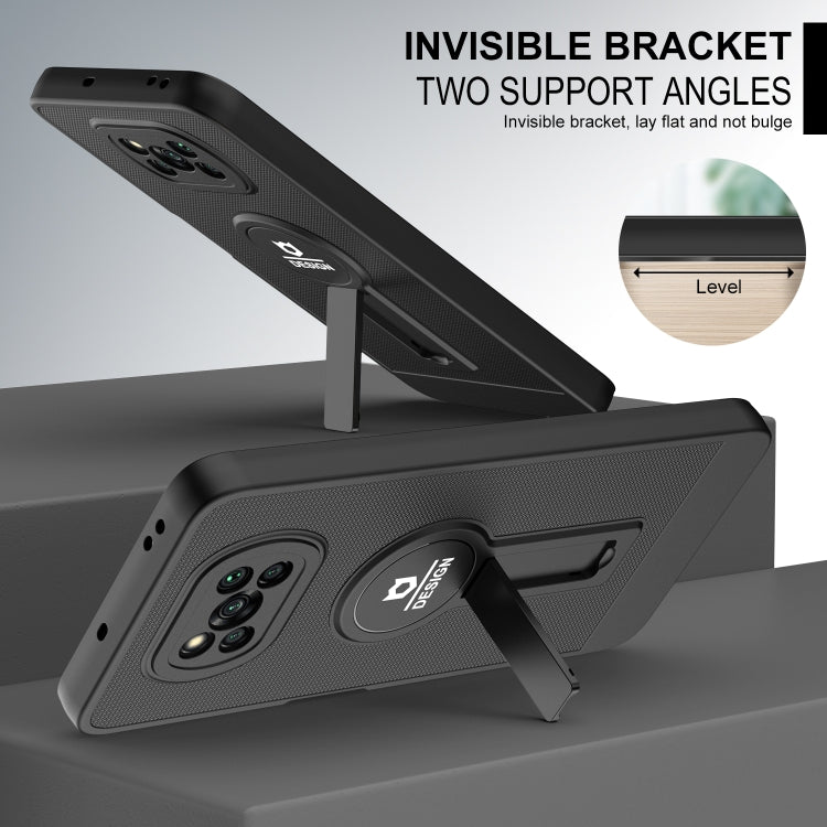 For Xiaomi Poco X3 / X3 Pro Small Tail Holder TPU+PC Phone Case