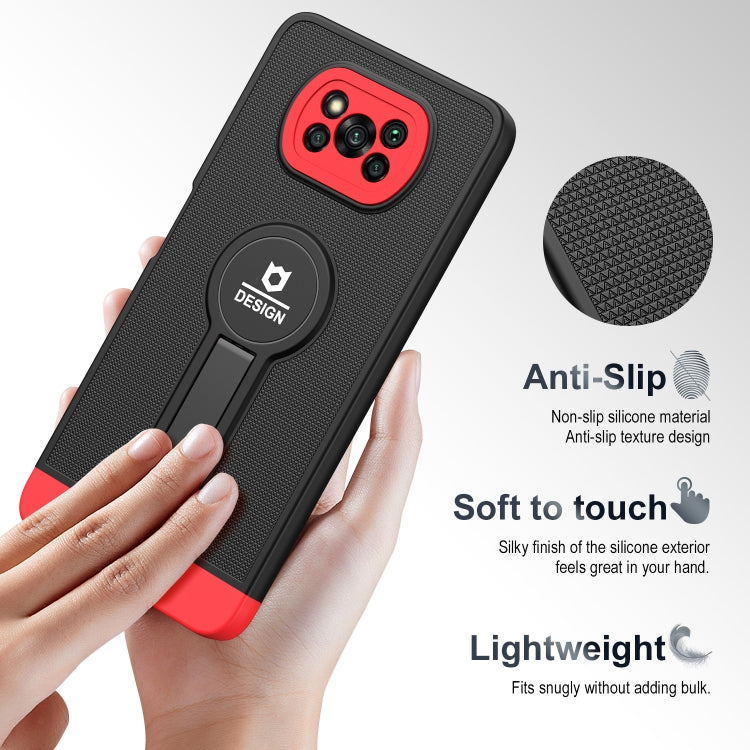 For Xiaomi Poco X3 / X3 Pro Small Tail Holder TPU+PC Phone Case