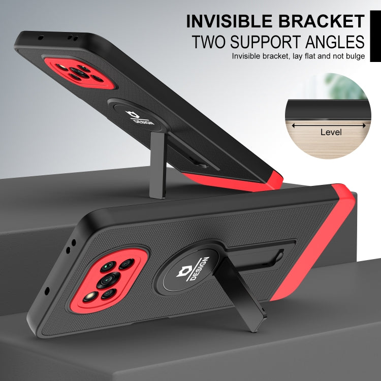 For Xiaomi Poco X3 / X3 Pro Small Tail Holder TPU+PC Phone Case