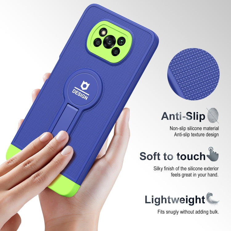 For Xiaomi Poco X3 / X3 Pro Small Tail Holder TPU+PC Phone Case