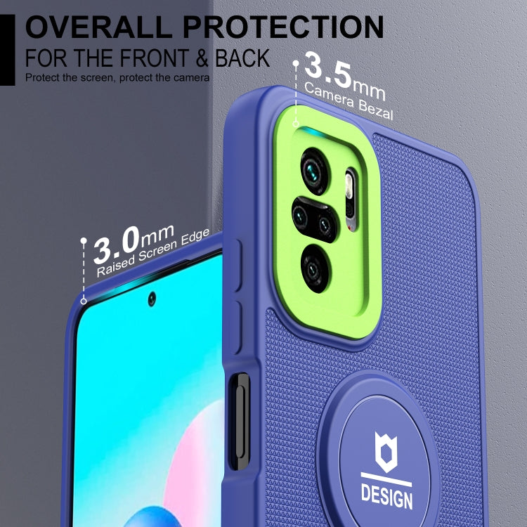 For Xiaomi Redmi Note 10 4G / Note 10S Small Tail Holder TPU+PC Phone Case