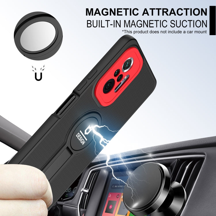 For Xiaomi Redmi Note 10 Pro 4G Small Tail Holder TPU+PC Phone Case