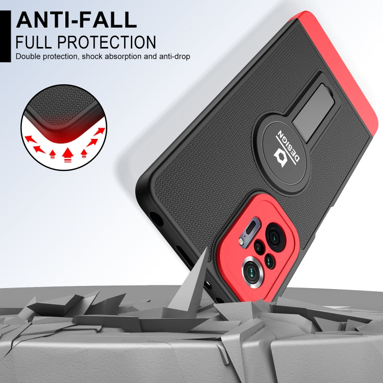 For Xiaomi Redmi Note 10 Pro 4G Small Tail Holder TPU+PC Phone Case