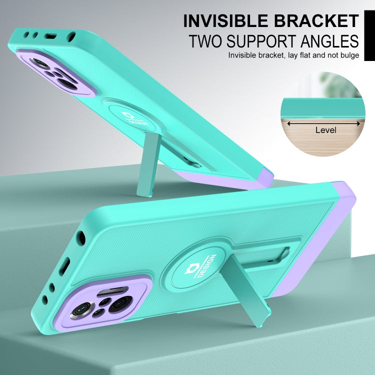 For Xiaomi Redmi Note 10 Pro 4G Small Tail Holder TPU+PC Phone Case