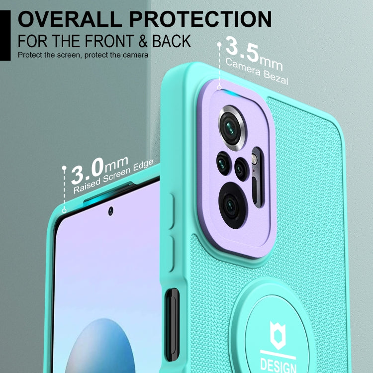 For Xiaomi Redmi Note 10 Pro 4G Small Tail Holder TPU+PC Phone Case