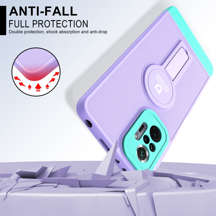 For Xiaomi Redmi Note 10 Pro 4G Small Tail Holder TPU+PC Phone Case